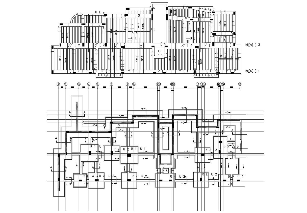 Excavation And Foundation Structure Design Drawing