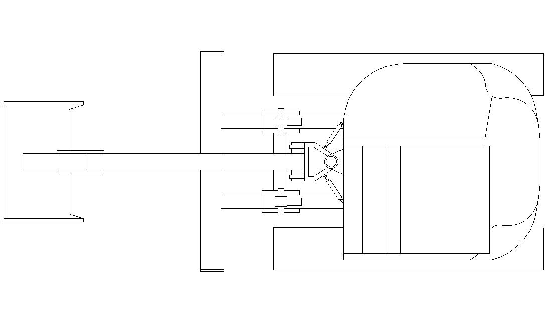 Excavators Top View Design Free CAD Blocks