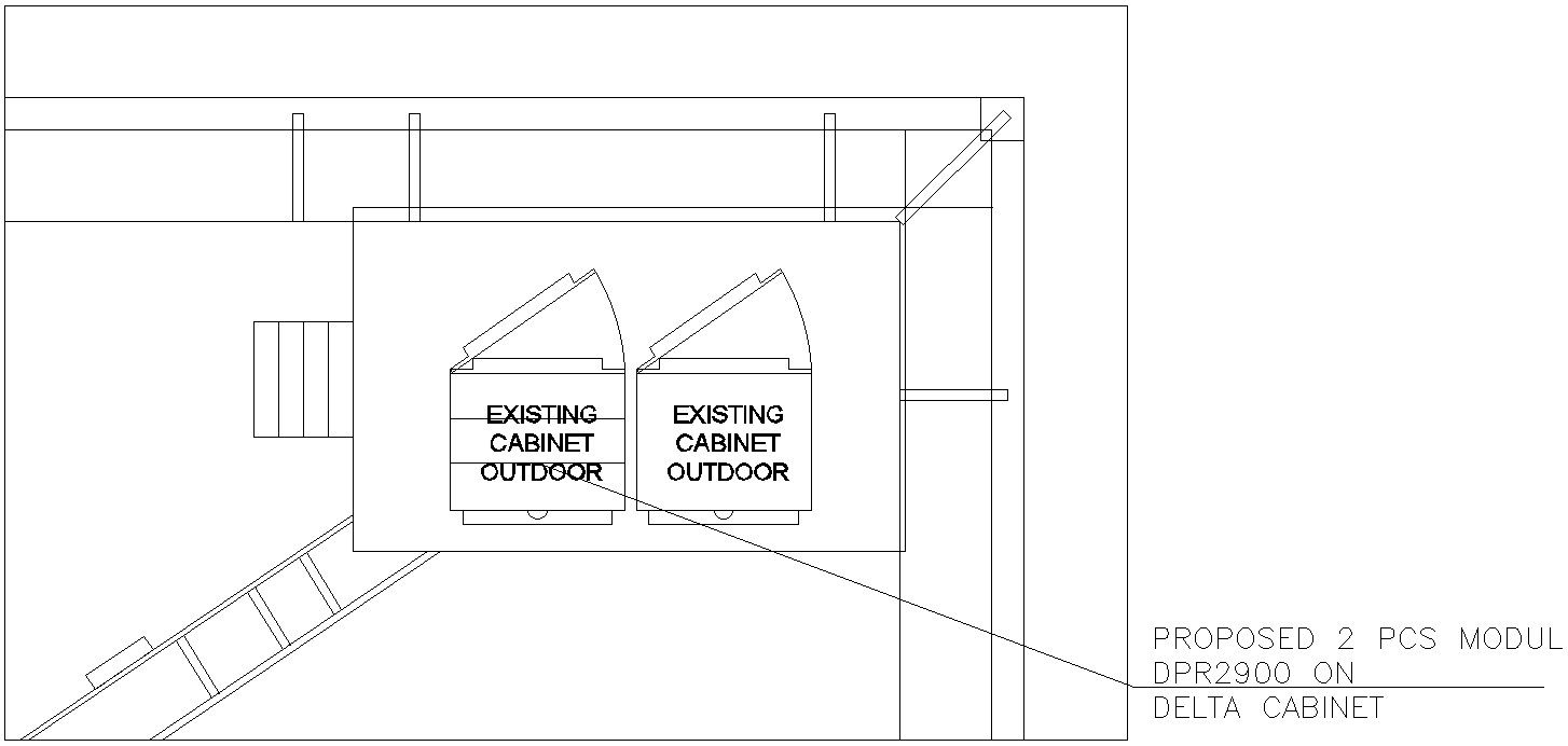 Existing cabinet outdoor design with detail AutoCAD drawing