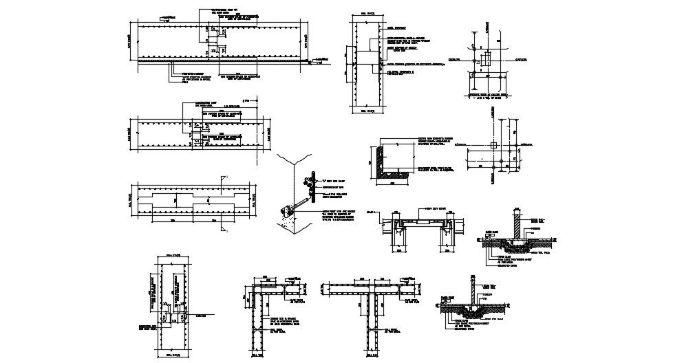 Expansion Joint With Water proofing Drawing AutoCAD file