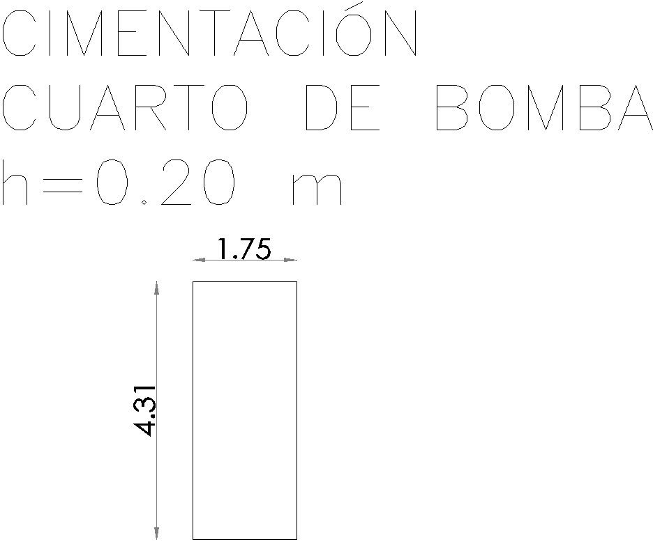 FOUNDATION PUMP ROOM h=0.20m