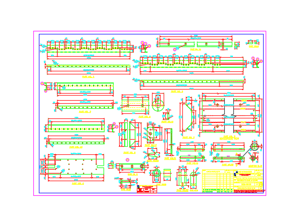 Fabrication of the damper 2D AutoCAD drawing