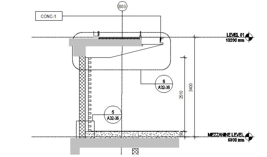 Facade system of section detail of the side door is given in this AutoCAD DWG 2D Drawing File. Download the AutoCAD DWG file now.