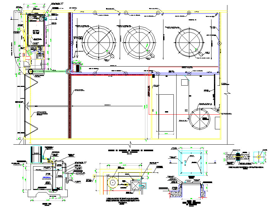 Facility elevated tank plan detail