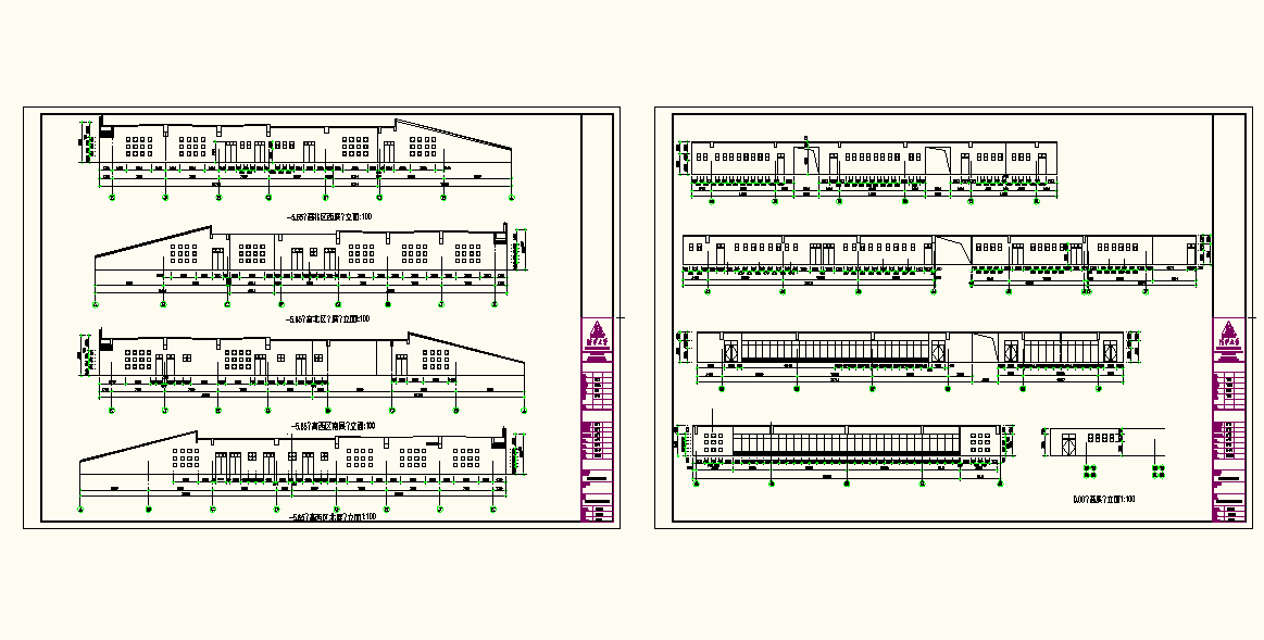 Factory Elevation detail DWG file