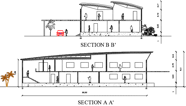 Factory section detail dwg file