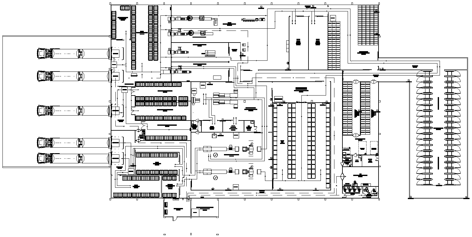 Factory Layout Plan Design AutoCAD DWG File