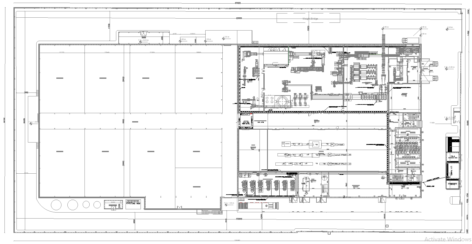 Factory Layout Plan Design AutoCAD DWG 