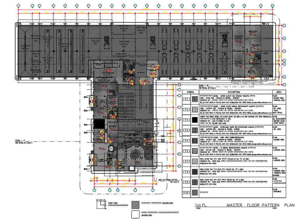 Factory Work Shop Floor Plan Drawing DWG File