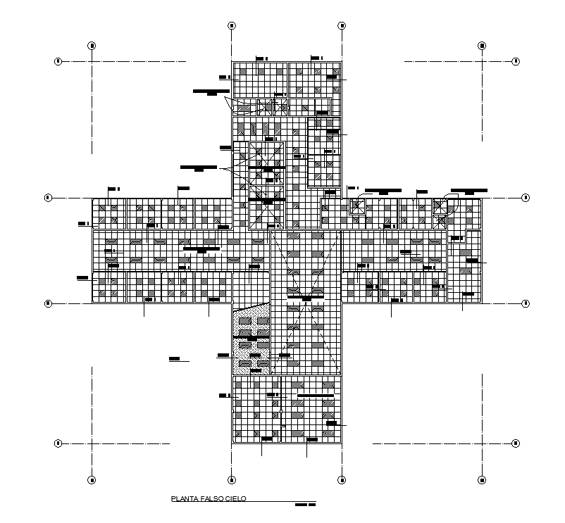 Fake Sky Plant On Terrace Plan AutoCAD Drawing Free Download DWG File