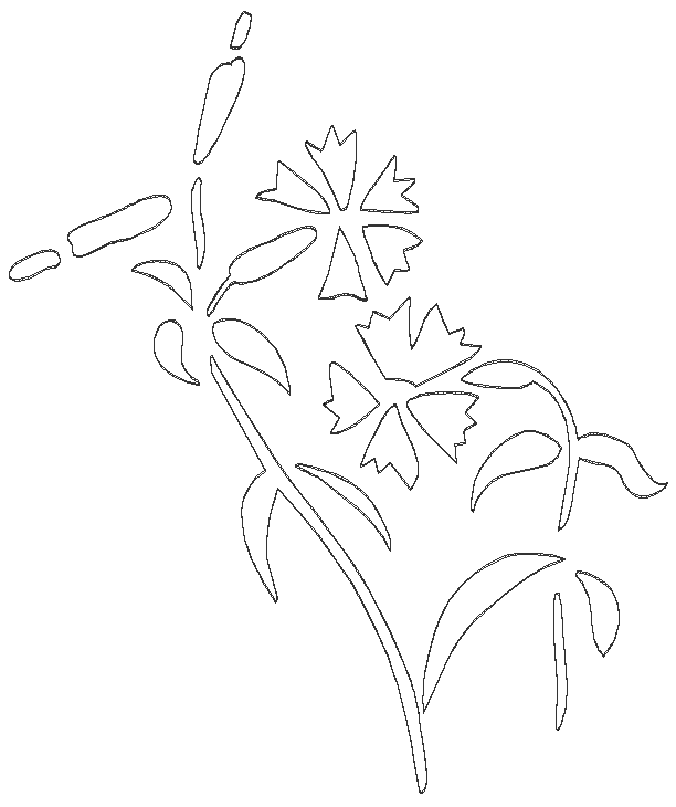 Falling leaves clipart DWG AutoCAD file