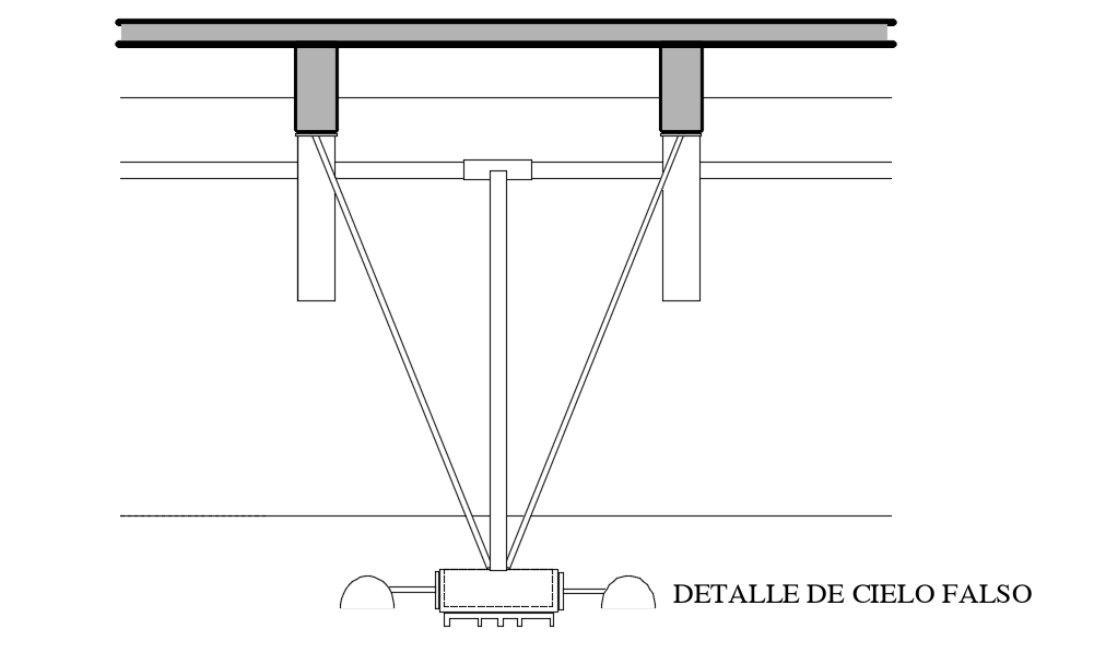 False ceiling detail view dwg file