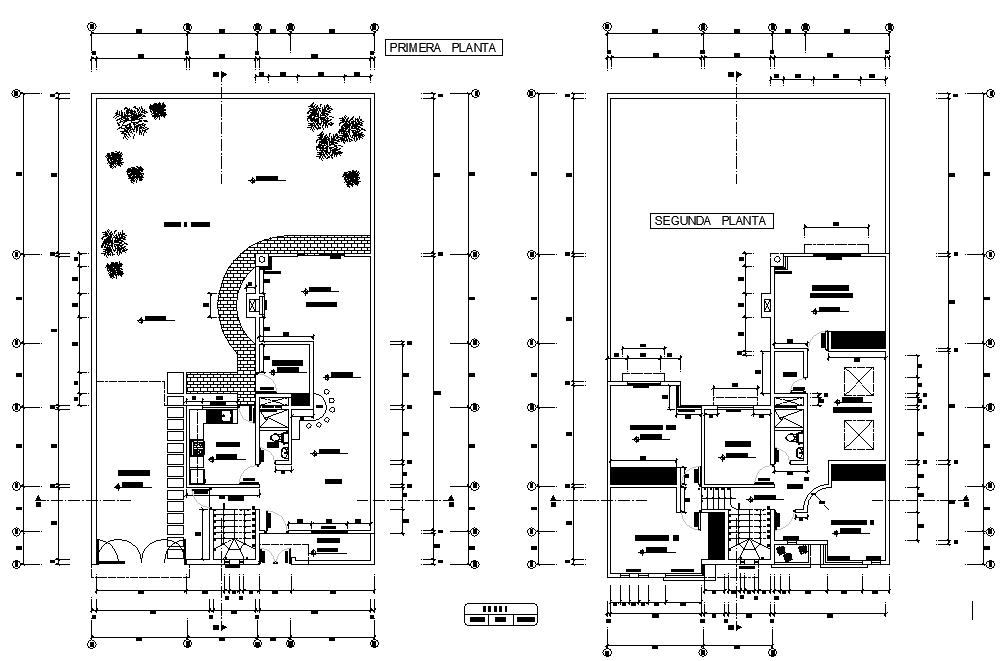 Family house plan layout file