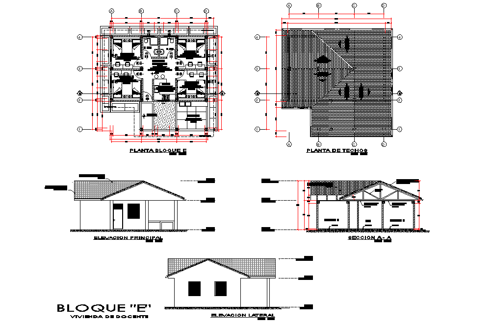 Family house planning layout file