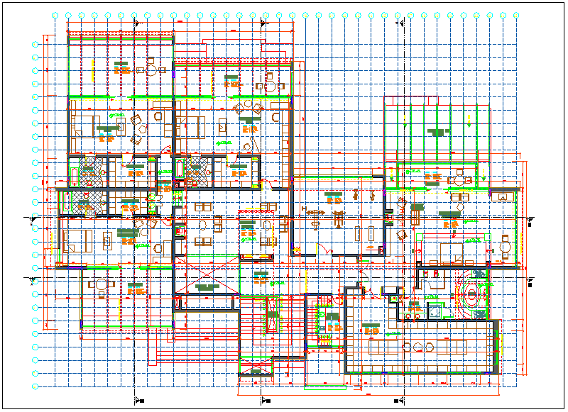 Family house planning view