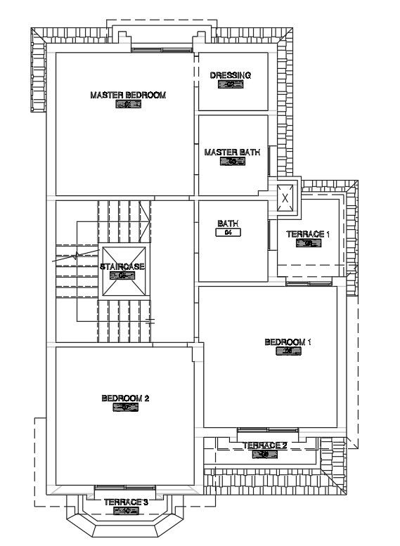 Family House Floor Plan Layout 2D AutoCAD DWG Design