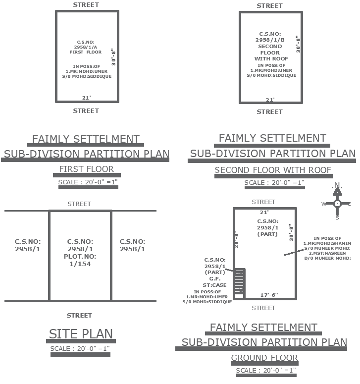 Residential Partition Plan 31×21 ft DWG Drawing for AutoCAD File