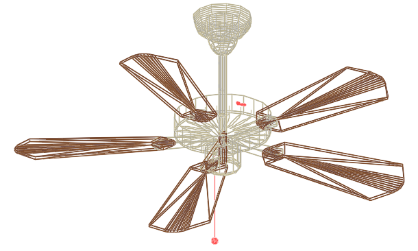3D Fan Elevation Design Detail Available in AutoCAD DWG Format