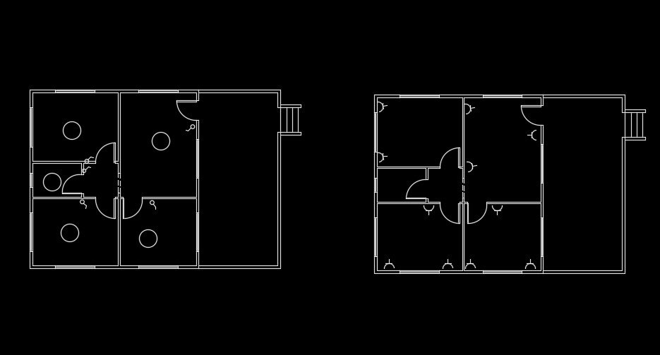 Fan unit of the 15x12m house plan drawing
