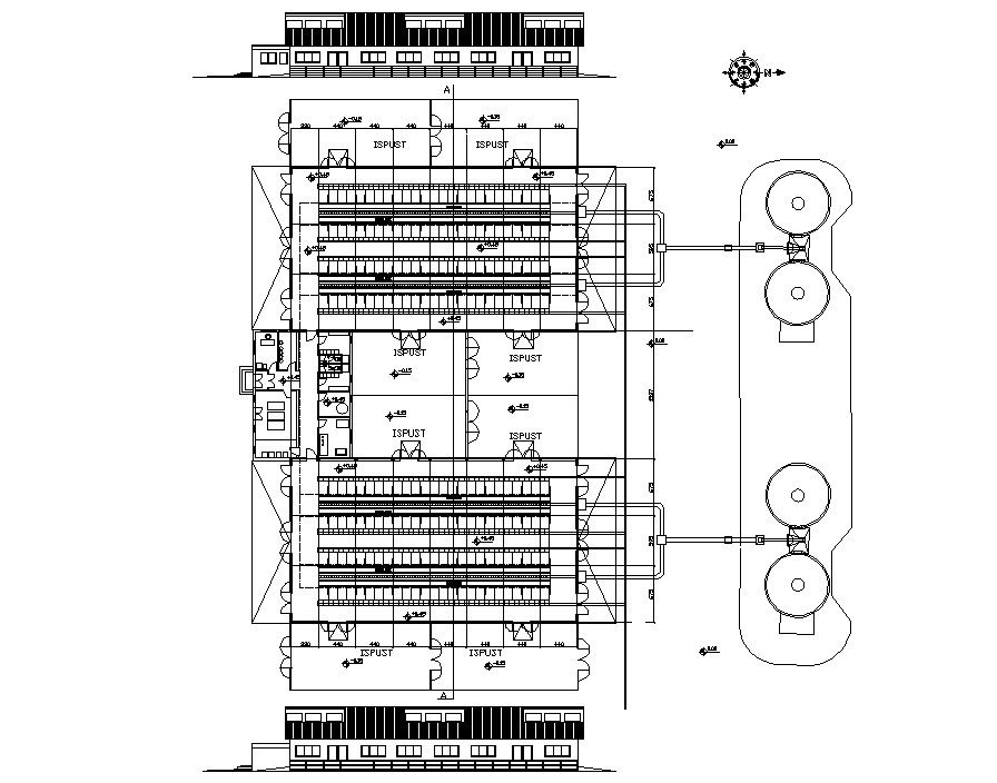 Farm area CAD plan drawing