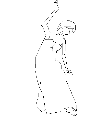 Female sculpture cad blocks design dwg file