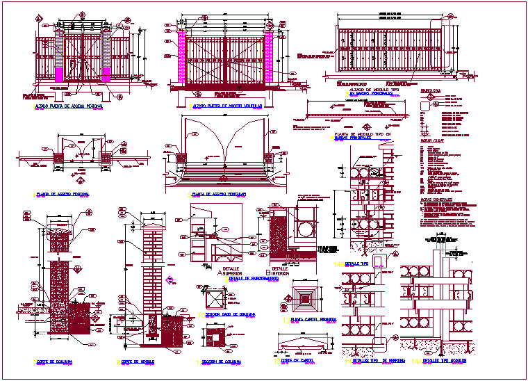 Fence view of door with different design
