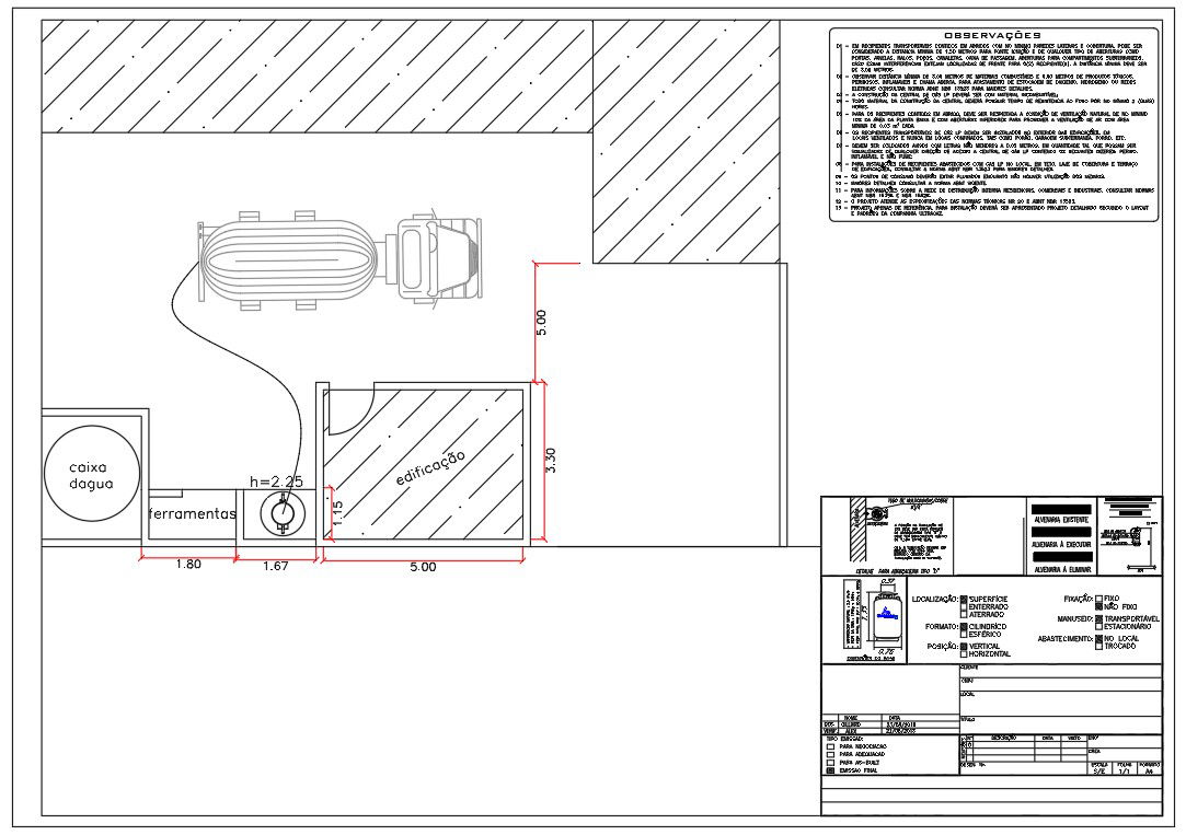 Feul Station And Tank Design AutoCAD File