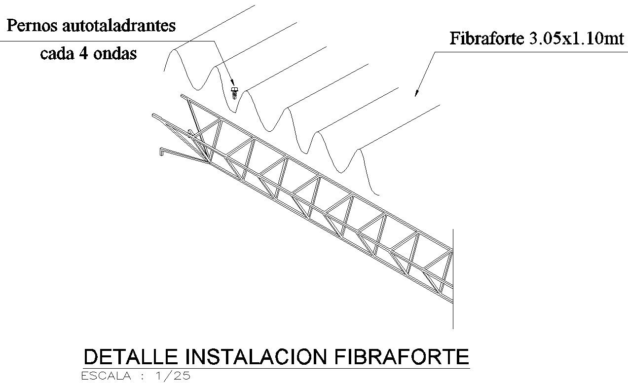 Fiber forte installation design with detail AutoCAD drawing, CAD file, dwg file