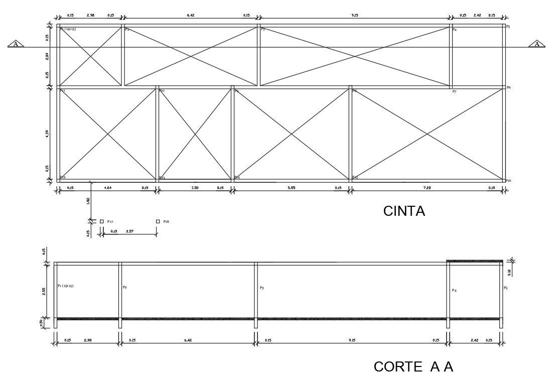 File shows the structural drawing in Autocad 2D DWG file. Download the Autocad DWG drawing file.