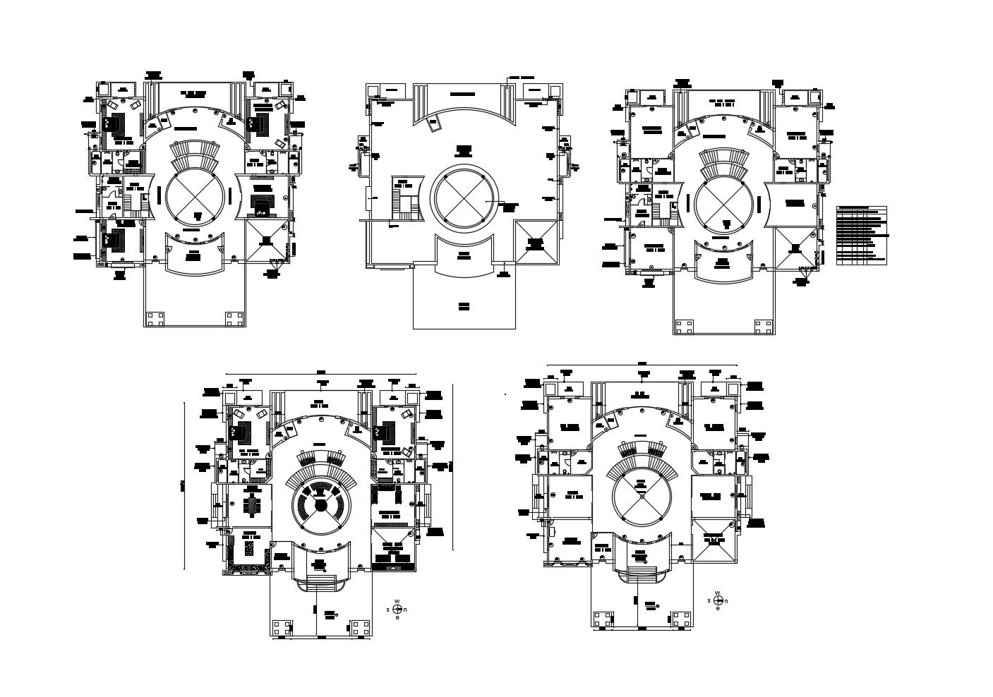 Final working plan of the villa with detail dimension in dwg file