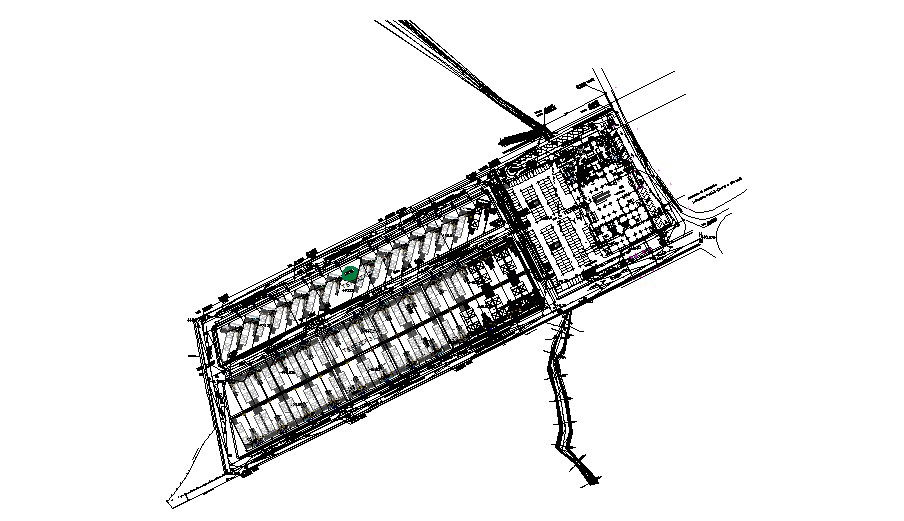 Financial industrial center plant cad drawing details dwg file