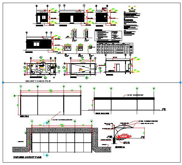 Find Style and Security in Our Chek Post and Parking Shed