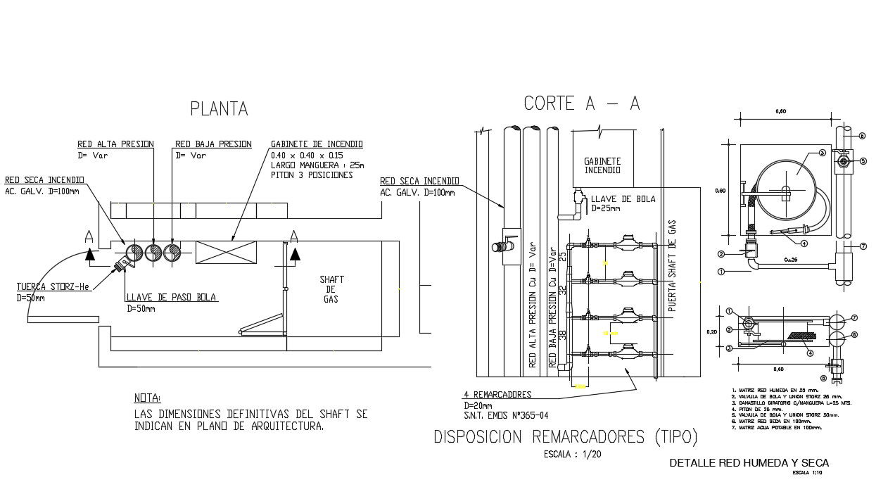 Fire Line Piping Detail
