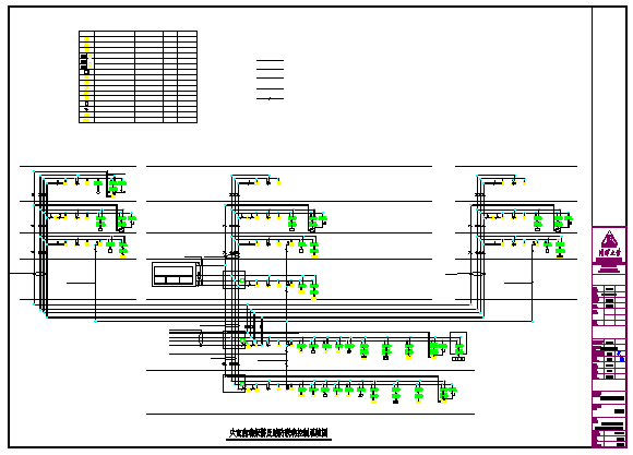 Fire linkage control system diagram of residential building design drawing