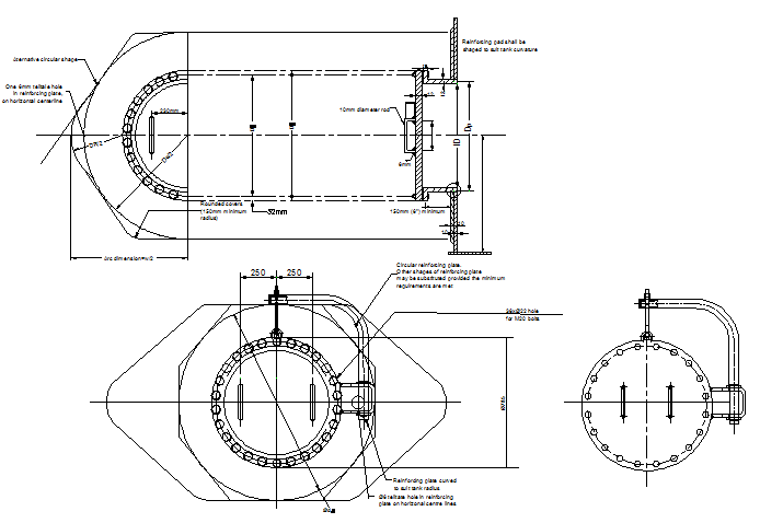 Fire protection oil tank system specifications details dwg file