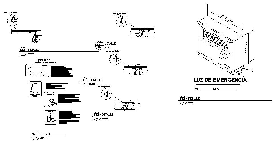 Fire sign and signals blocks cad drawing details dwg file