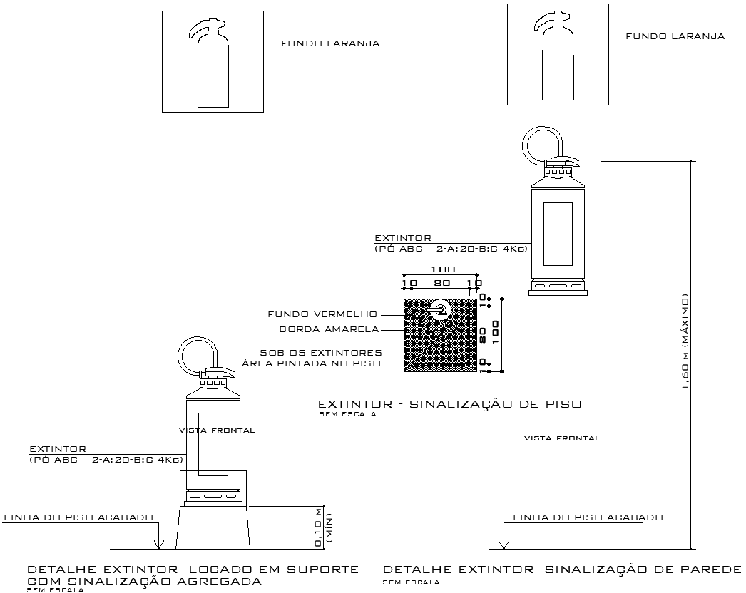 Fire Extinguisher Drawing Details AutoCAD DWG File