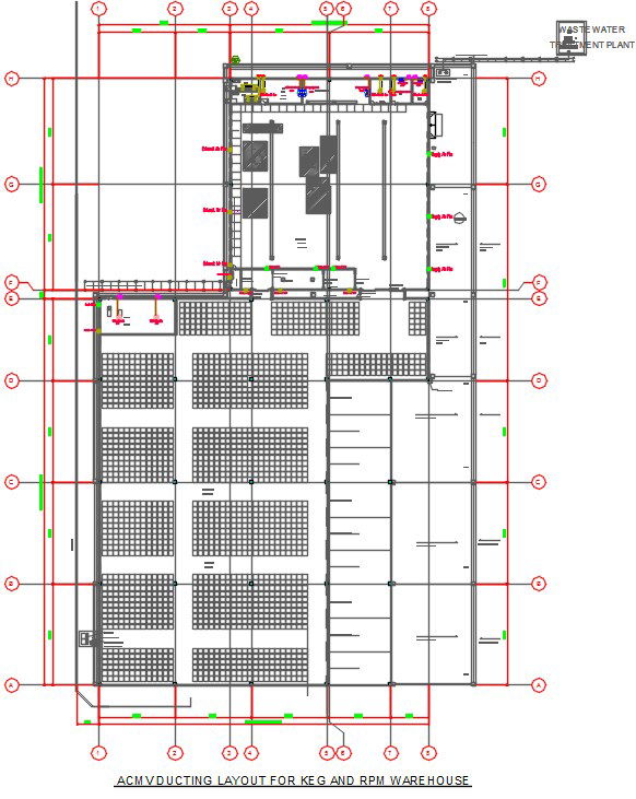 Fire extinguisher and fire hydrant 78x144m keg warehouse