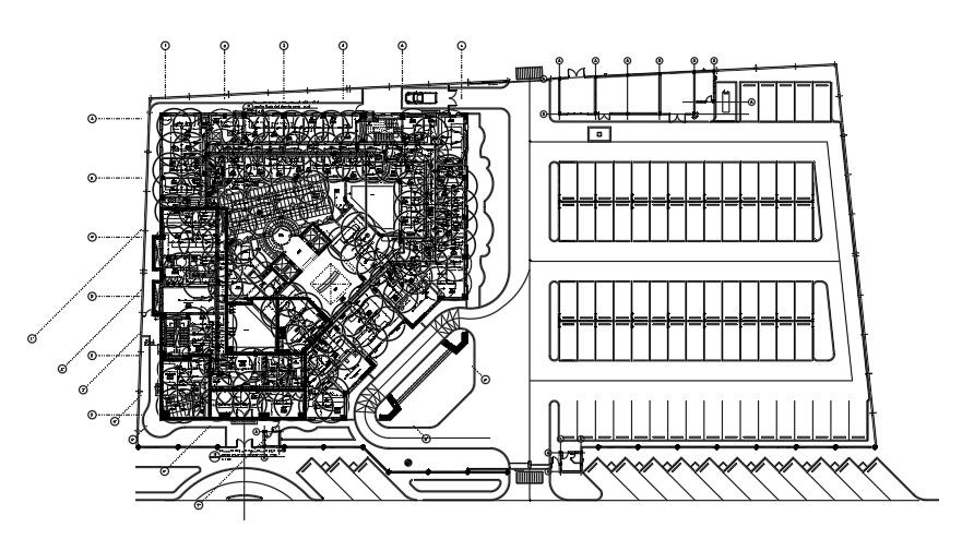 Fire fighting piping plan of commercial building.