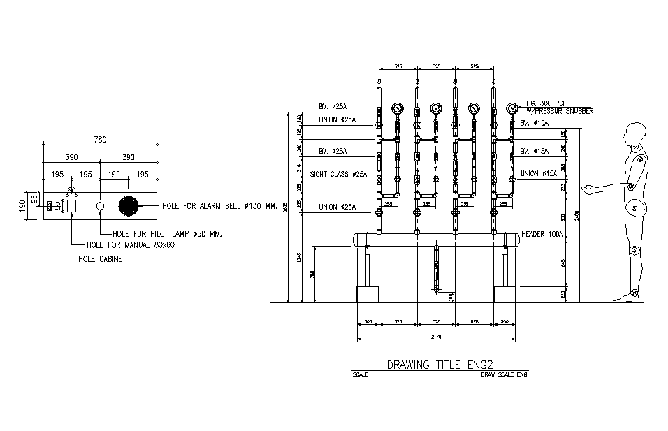Fire system typical drawing is given in this Autocad drawing file. Download now.