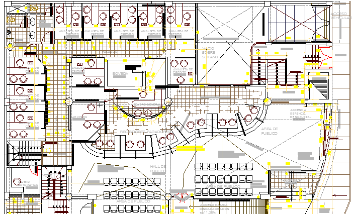 First Floor Structure Details of Corporate Building Design dwg file