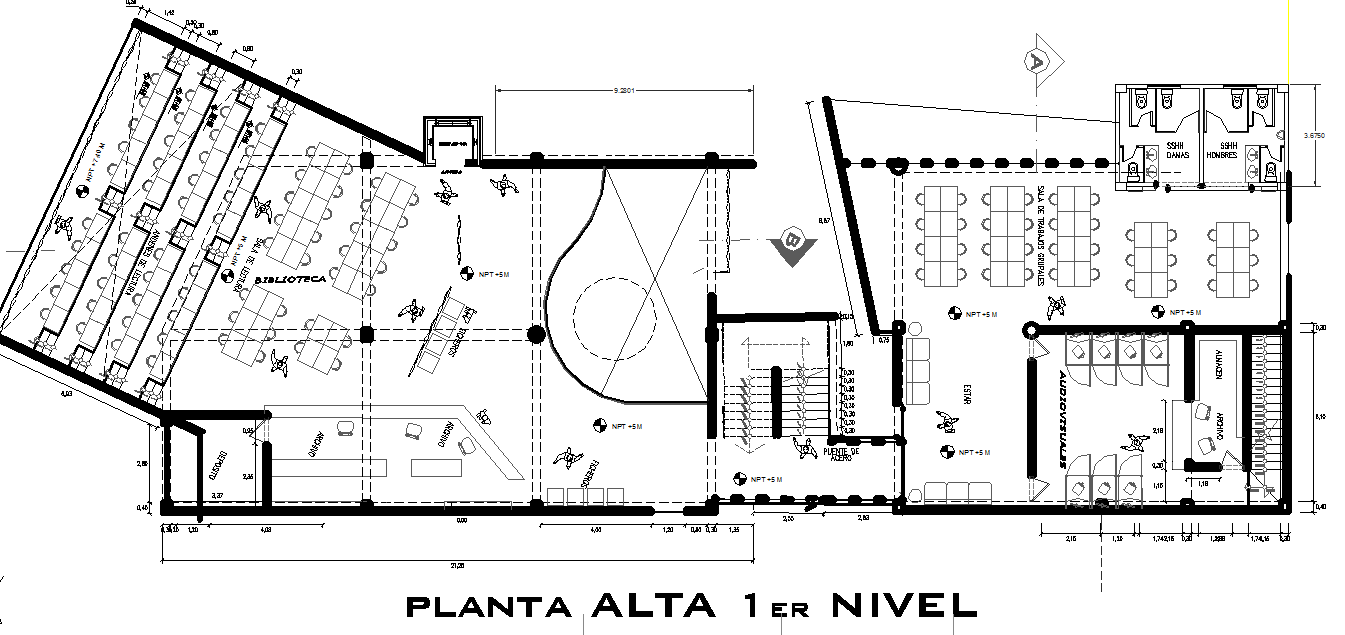 First floor Layout commercial plan detail dwg file