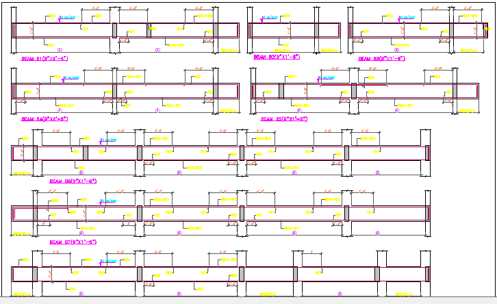 Ayangar Workshop First Floor Beam Structural Drawing