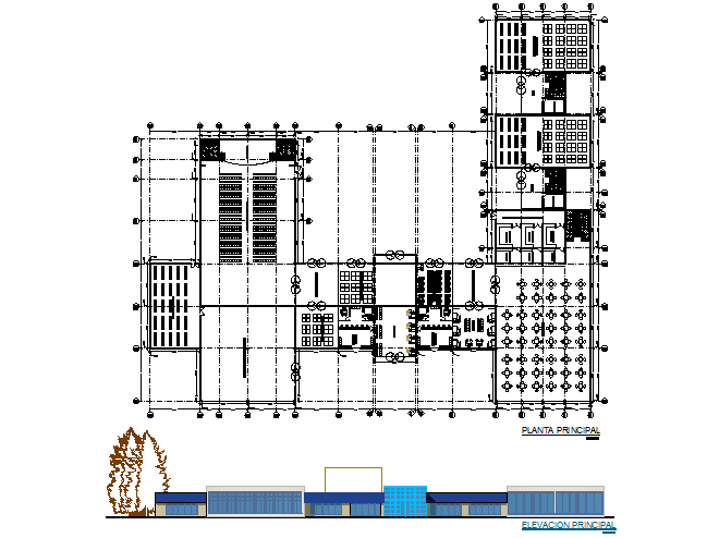 First floor industry plan detail dwg file