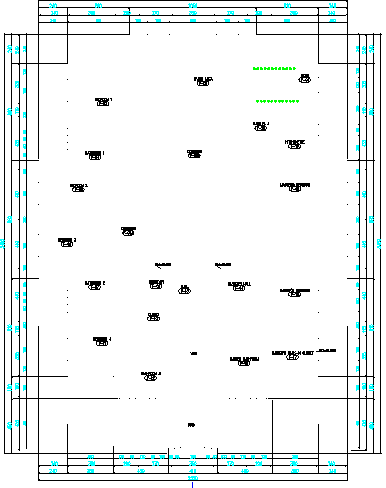 First floor layout plan details of house project dwg file