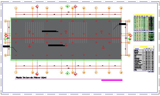 First level Ceiling layout design drawing of Health center design
