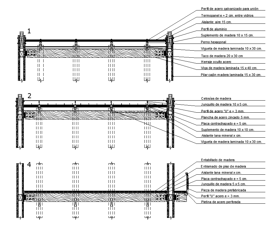 First floor building structure joining detail is given in this Autocad drawing file. Download now.