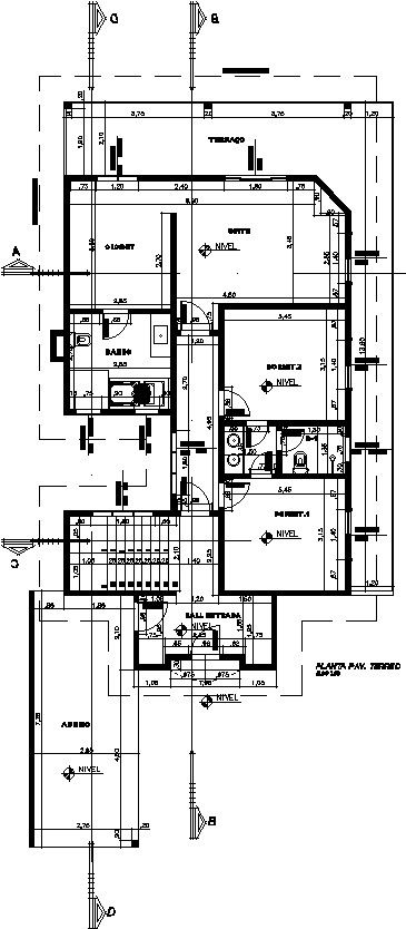 First floor plan of 2 storey house
