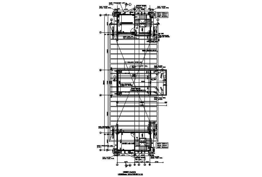 First floor plan of factory in detail AutoCAD drawing, dwg file, CAD file
