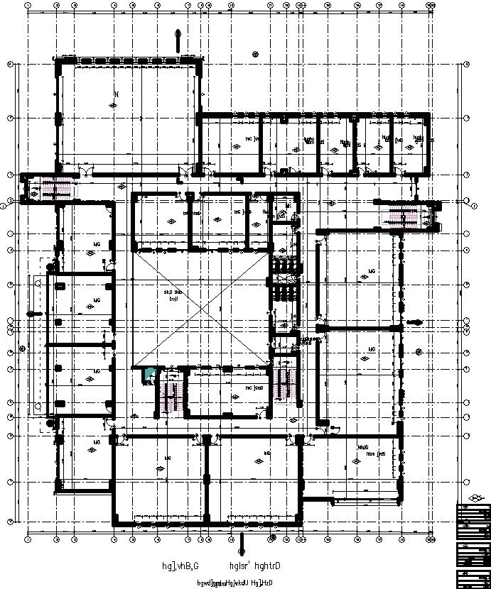 First floor plan of pharmacy college with detail AutoCAD drawing